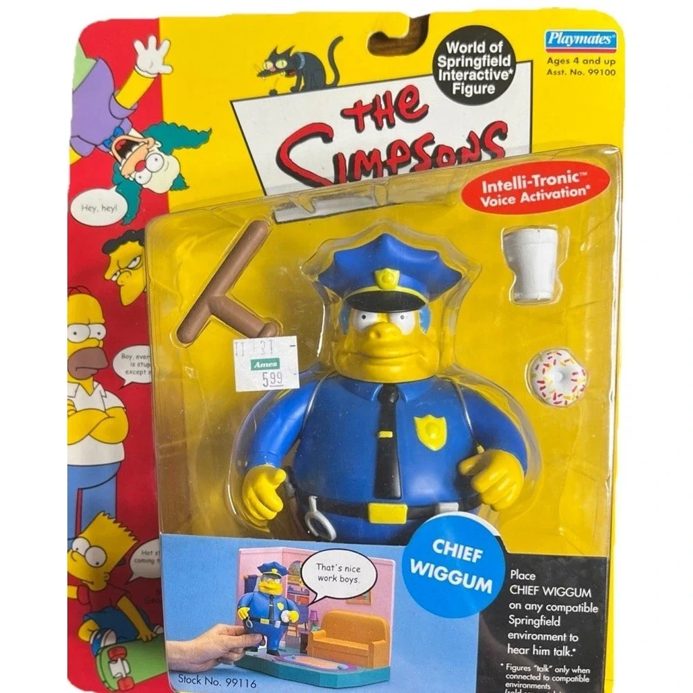 The Simpsons Chief Clancy Wiggum Playmates World of Springfield‎ Playmantes NEW